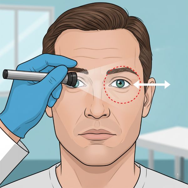 Left abducens nerve palsy
