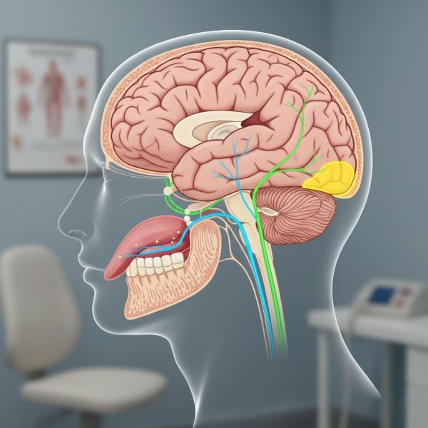 Neural pathways for the sense of taste