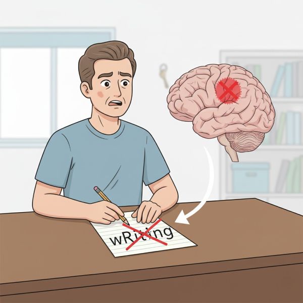 Example of allographic writing errors