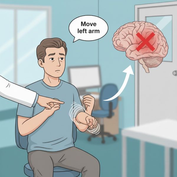Conceptual illustration of allokinesia