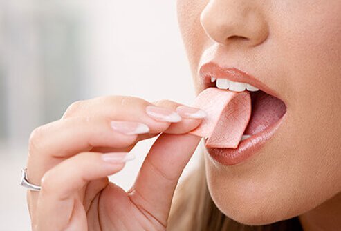 Chew gum if you are wondering how to stop stress and anxiety or wondering how to stop stress eating. 