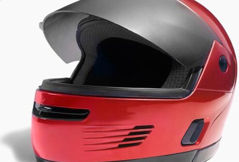 Safety experts estimate that wearing a helmet cuts cyclists' risk of head injury by half.