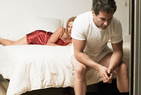 A man having problems with intimacy.