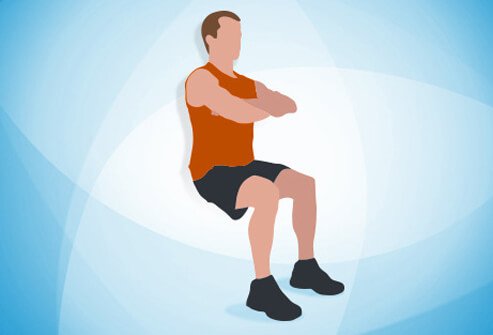 There are 12 exercises. Each should take 30 seconds, with a 10-second break.