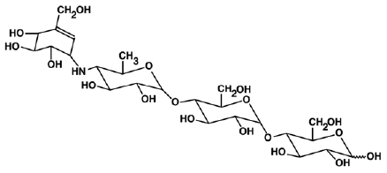 PRECOSE® (acarbose) Structural Formula Illustration PRECOSE® (acarbose) Structural Formula Illustration