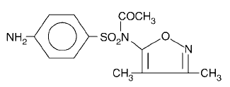 GANTRISIN®  (sulfisoxazole)  Structural Formula Illustration