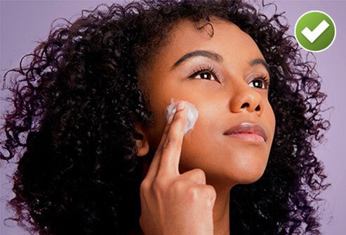 Acne treatments may dry or irritate the skin.