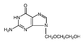 ZOVIRAX®  (acyclovir sodium) Structural Formula Illustration