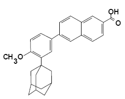 DIFFERIN®
  (adapalene) Structural Formula Illustration
