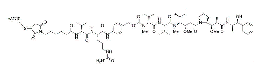 ADCETRIS® (brentuximab vedotin) Structural Formula Illustration