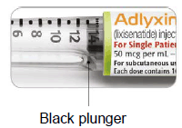 Burgundy 20 microgram (mcg) ADLYXIN pen - Illustration