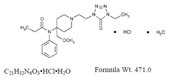 Alfentanil HCl - Structural Formula Illustration Alfentanil HCl - Structural Formula Illustration