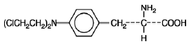 ALKERAN (melphalan hydrochloride)  Structural Formula Illustration