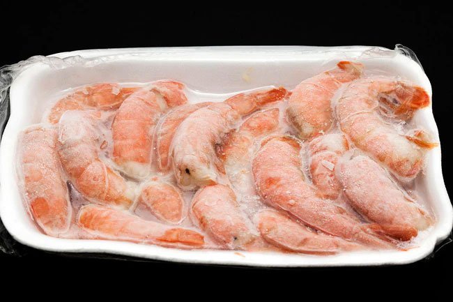 Frozen shrimp are often easier to come by than fresh shrimp. 