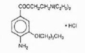 Benoxinate Hydrochloride Structural Formula Illustration