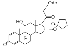 Amcinonide  Structural Formula Illustration