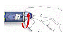 Select a dose of 2 units - Illustration