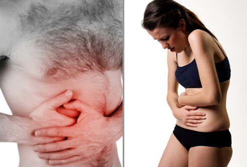 One of the earliest appendicitis symptoms is abdominal pain that is hard to pinpoint.