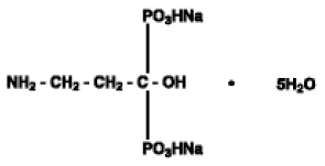 Aredia® (pamidronate disodium) Structural Formula Illustration