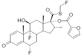 ARNUITY ELLIPTA (fluticasone furoate) Structural Formula Illustration