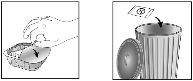 Peel back the lid to open the tray - Illustration