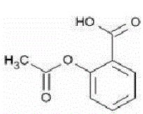 Aspirin -  Structural Formula Illustration