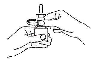 Unscrew the spray pump - Illustration Unscrew the spray pump - Illustration