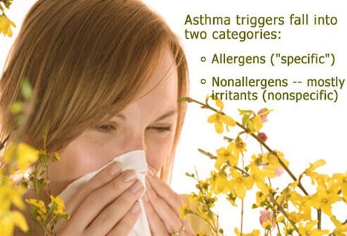 Triggers can be allergens or irritants.