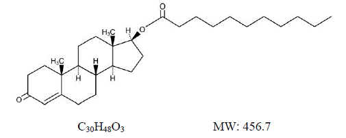 Aveed® (testosterone undecanoate) Structrual Formula Illustration