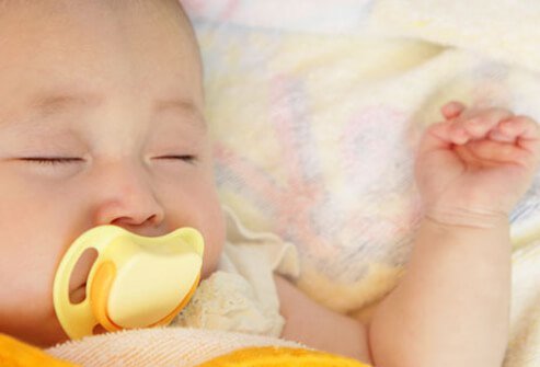 Infants have a strong sucking instinct, so a pacifier can calm your colicky baby.