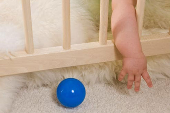Install baby gates to keep children out of areas where they shouldn't wander into.