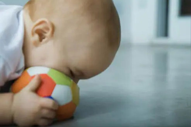 Make sure your baby's toys are appropriate for their age and they aren't a choking hazard.