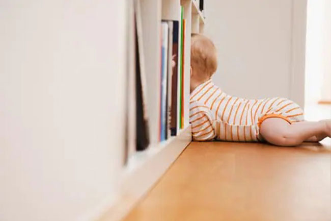 Secure tall heavy furniture by attaching it to the wall and make sure TVs can't fall on little ones. 