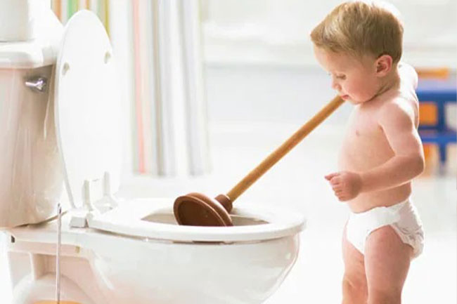 Keep toilet lids down and secured to keep children and babies safe. 