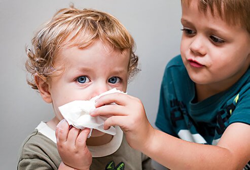 Teach your kids to prevent the spread of germs. 