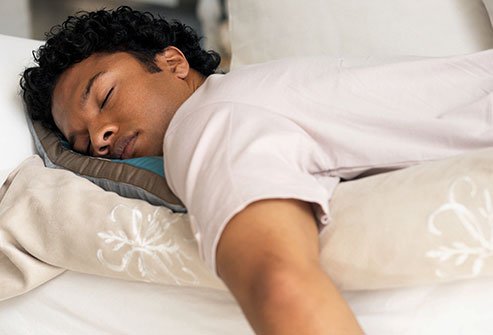 Sleeping on your belly can cause strain on your neck and low back.