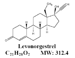 Levonogestrel -  Structural Formula Illustration