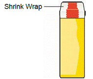Remove the Shrink Wrap by pulling on red stripe. - Illustration
