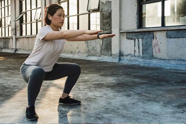 Squats are perfect for making yourself more flexible and building lower body strength.
