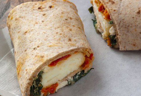 Starbucks' Egg White Spinach Feta Wrap.