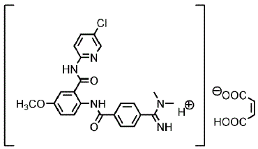 BEVYXXA™ (betrixaban) Structural Formula Illustration