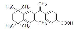 Targretin® (bexarotene) Structrual Formula Illustration