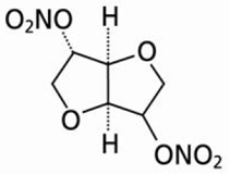 Isosorbide dinitrate - Structural Formula Illustration