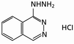 Hydralazine hydrochloride - Structural Formula Illustration