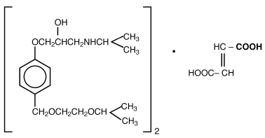 Bisoprolol fumarate Structural Formula Illustration