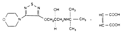 BLOCADREN (Timolol Maleate) Structural Formula Illustration