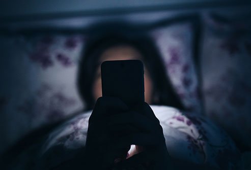 Keep your internal clock on track by minimizing your exposure to blue light. 