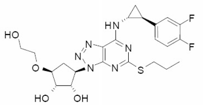 BRILINTA® (ticagrelor) Structural Formula - Illustration BRILINTA® (ticagrelor) Structural Formula - Illustration