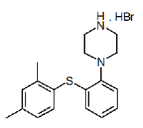 BRINTELLIX (vortioxetine) Structural Formula Illustration
