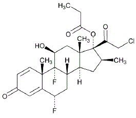 BRYHALI™ (halobetasol propionate) Structural Formula Illustration BRYHALI™ (halobetasol propionate) Structural Formula Illustration